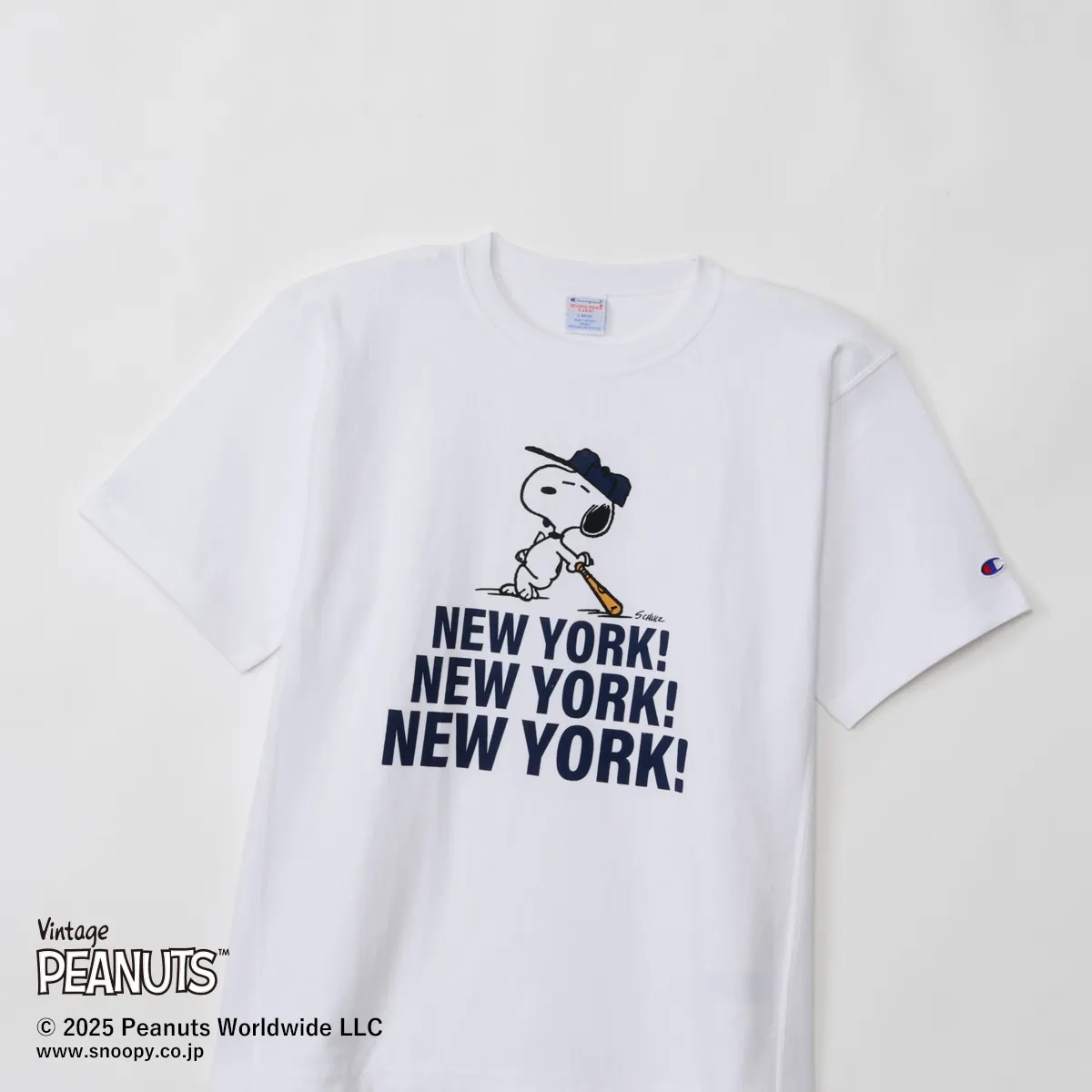 Tシャツ メンズ ユニセックス チャンピオン リバースウィーブ ショートスリーブTシャツ 半袖 スヌーピー Champion C3-B352