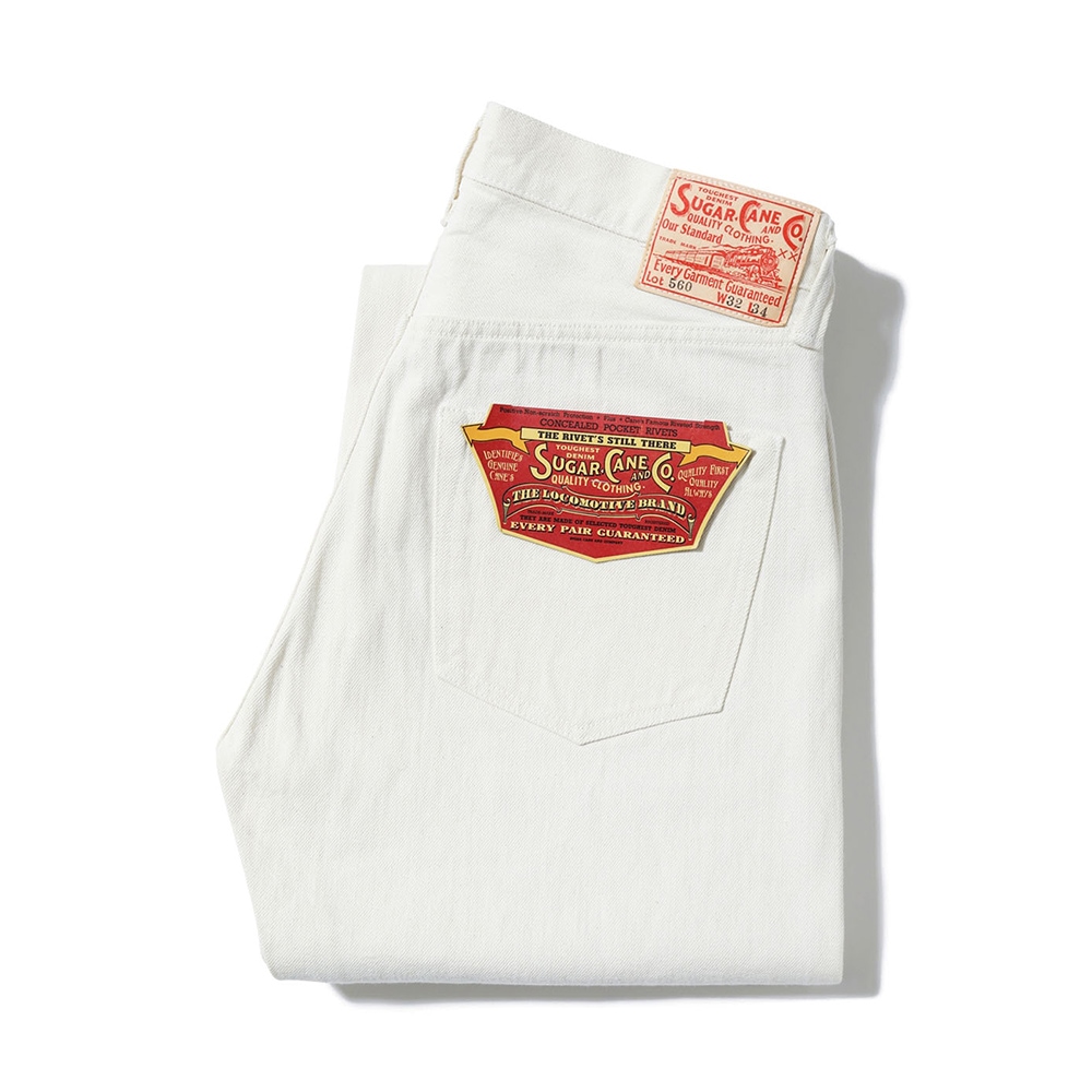 ジーンズ メンズ デニム シュガーケーン ホワイトデニム SUGARCANE Lot No. SC42560 / 13oz. WHITE DENIM “1947 MODEL” REGULAR STRAIGHT