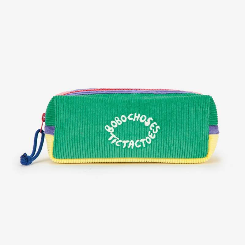 【25AW 7/22発売開始】ペンケース ボボ・ショーズ ベビー キッズ Tic Tac Toe color block pencil case【国内正規品】 Bobo Choses