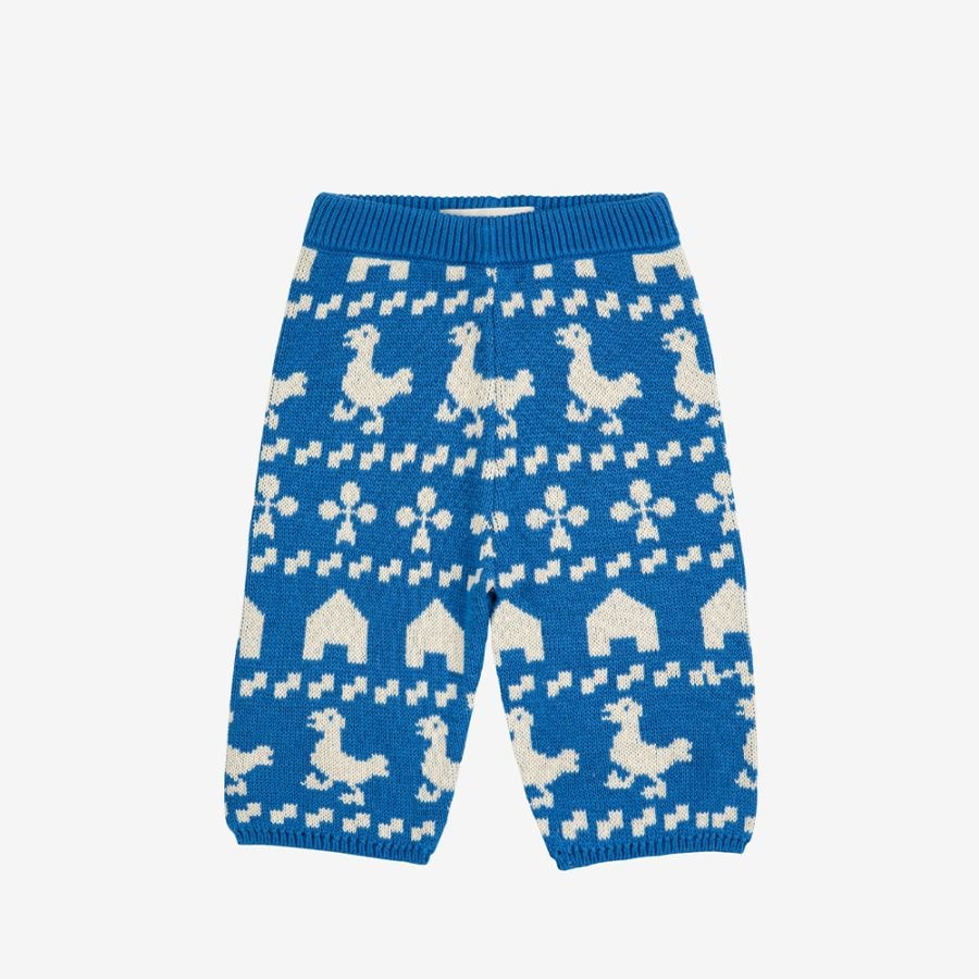 【25AW 7/22発売開始】ニットパンツ ボボ・ショーズ ベビー 総柄 Farm all over knitted pants【国内正規品】 Bobo Choses