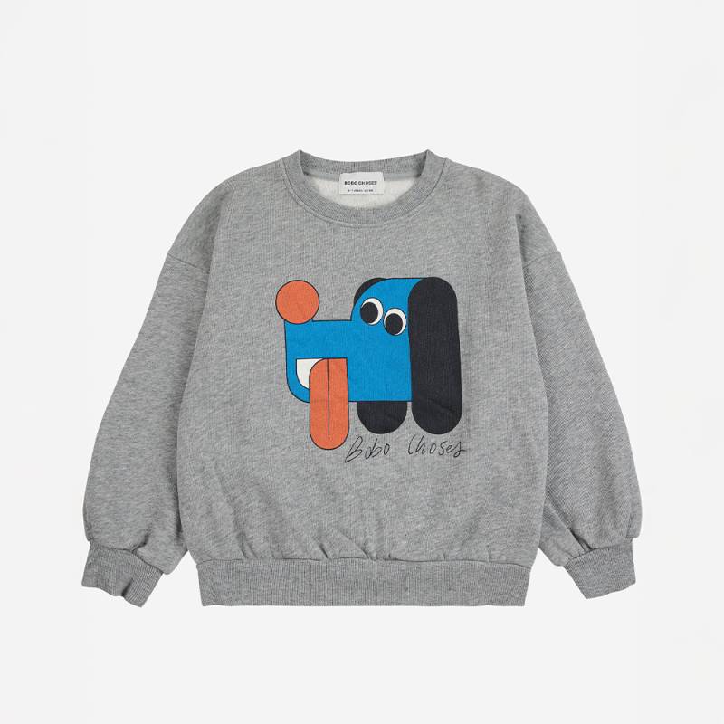 【25AW 7/22発売開始】スウェット トレーナー ボボ・ショーズ ベビー 長袖 トップス Doggy Mate sweatshirt 【国内正規品】 Bobo Choses