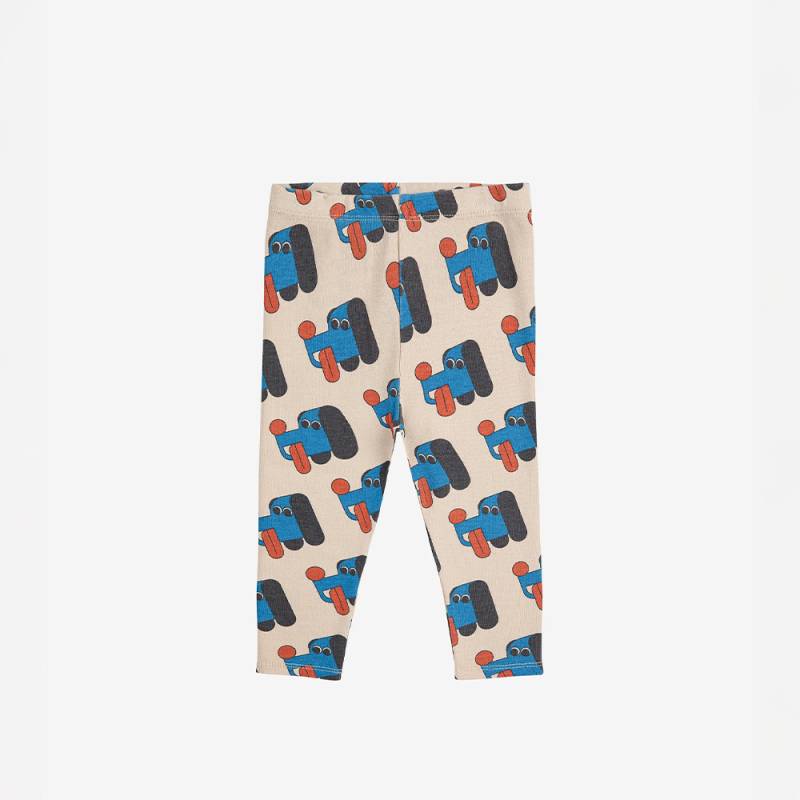 【25AW 7/22発売開始】レギンス パンツ ボボ・ショーズ ベビー 総柄 Doggy Mate all over leggings 【国内正規品】 Bobo Choses