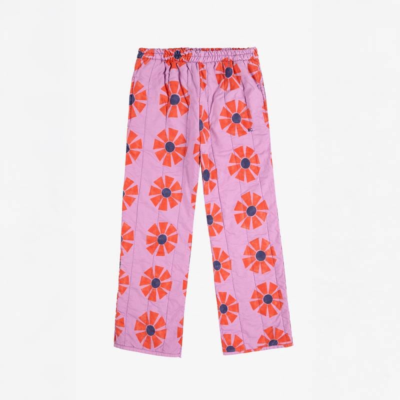 【25AW 7/22発売開始】パンツ ボボ・ショーズ ベビー キッズ 総柄 Kaleidoscope all over quilted pants【国内正規品】 Bobo Choses