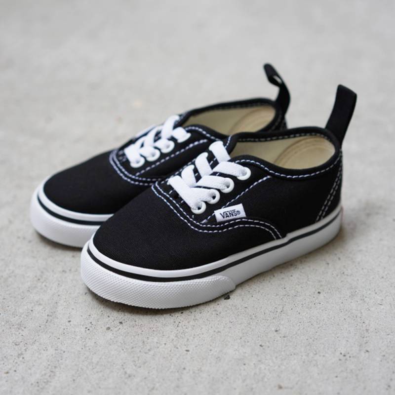 VANS AUTHENTIC ELASTIC LACE BLACK ヴァンズ オーセンティック エラスティックレース スニーカー スリッポン トドラー ベビー 13-16cm VN0A34A1LXN