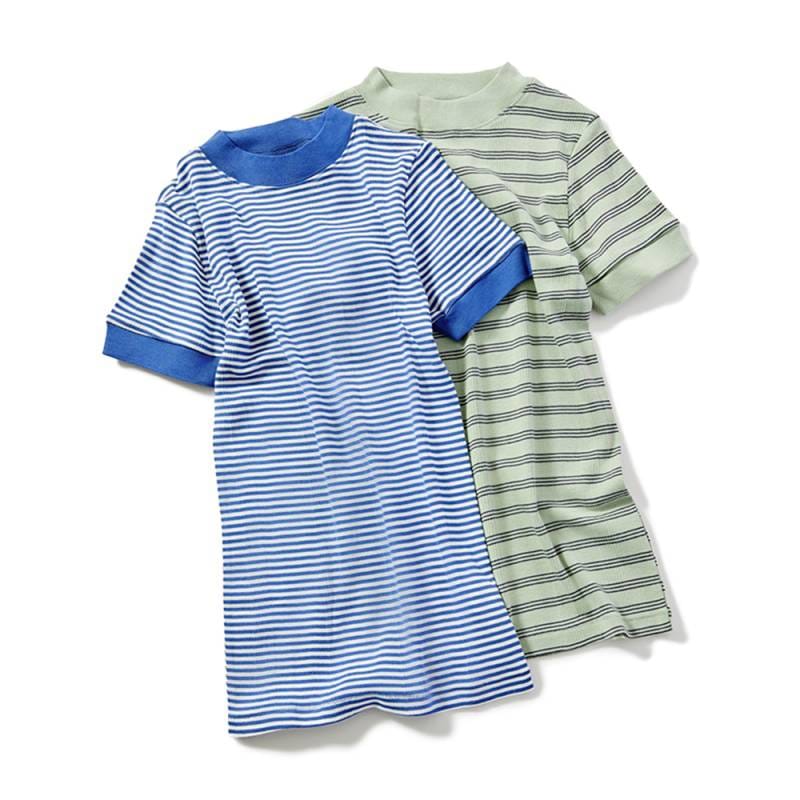 Tシャツ レディース ロバートピーミラー Panel-rib M/N Tee 半袖 モックネック Robert P.Miller (829c)