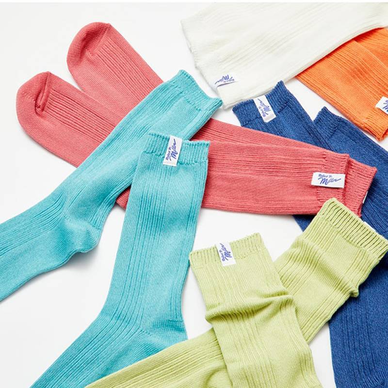 靴下 ユニセックス ロバートピーミラー クルーソックス Crew length socks 23-25cm Robert P.Miller (351c)