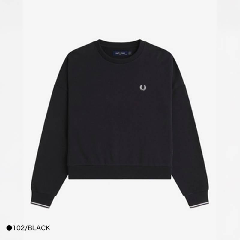 ナイス玉　FRED PERRY ネイビー トレーナー FRED PERRY フレッドペリー クルーネック スウェットシャツ