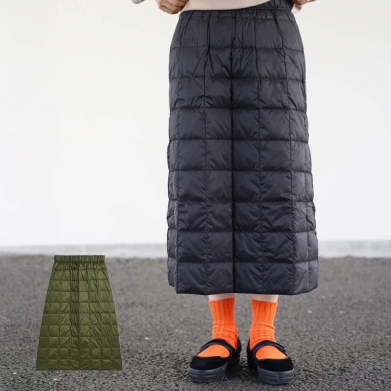 ダウンスカート レディース  BASIC SEMI-LONG DOWN SKIRT ベーシック セミロングダウンスカート 体温 TAION-W150LS