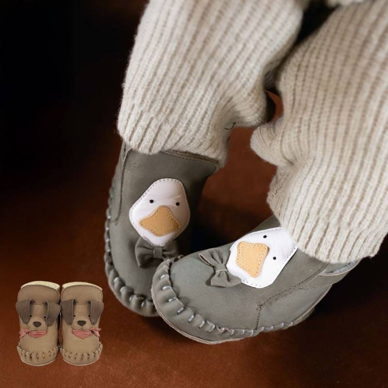 ベビーブーティ ブーツ ドンシェ ファーストシューズ Junus Booties Goose Western Dog 【国内正規品】DONSJE