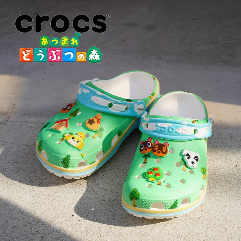 サンダル キッズ クロックス 動物の森 クラシック クロッグ サボ CROCS Animal Crossing Classic Clog Kids【国内正規品】 18-24cm