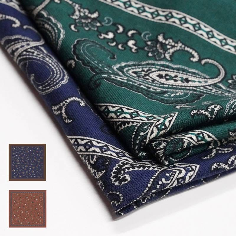 カシミヤシルク スカーフ ユニセックス ヴィンセンツォ・ミオッツァ VINCENZO MIOZZA UNISEX 65×65  スカーフ 【国内正規品】