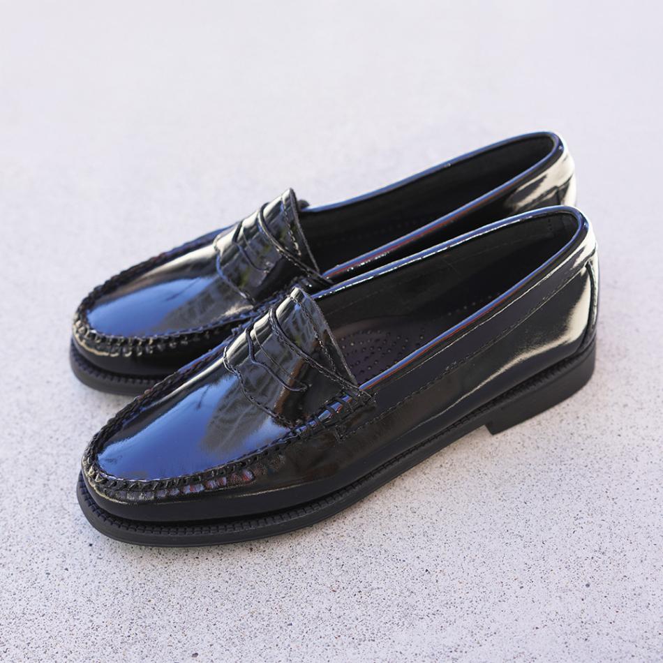 【期間限定SALE／10%OFF】ローファー レディース パテントレザー ジーエイチバス BLACK PATENT  G.H.BASS 【国内正規品】BA41711