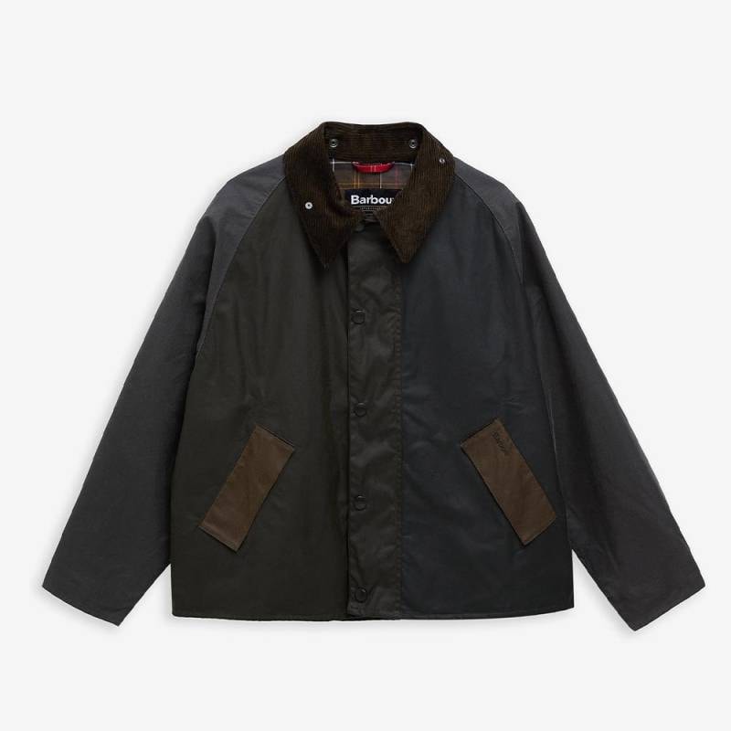 バブアー トランスポート パッチワーク オイルジャケット ユニセックス Barbour Patchwork Transport Waxed Jacket【国内正規品】MWX2499