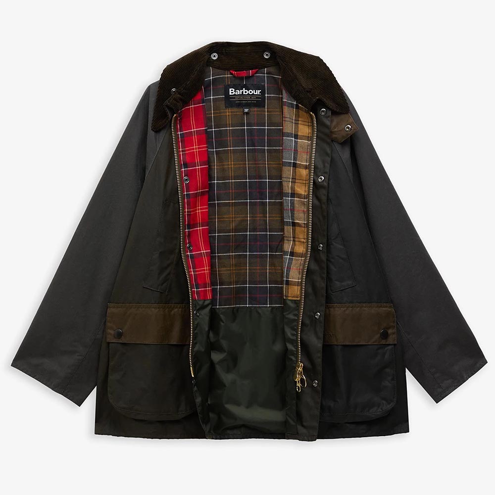 バブアー ビデイル オーバーサイズ パッチワーク オイルジャケット