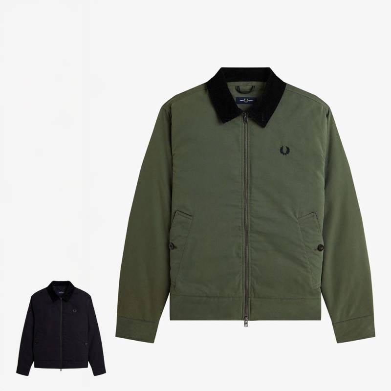 コットン カバンジャケット メンズ レディース ユニセックス フレッドペリー J8535 COTTON CABAN JACKET  【国内正規品】 FRED PERRY