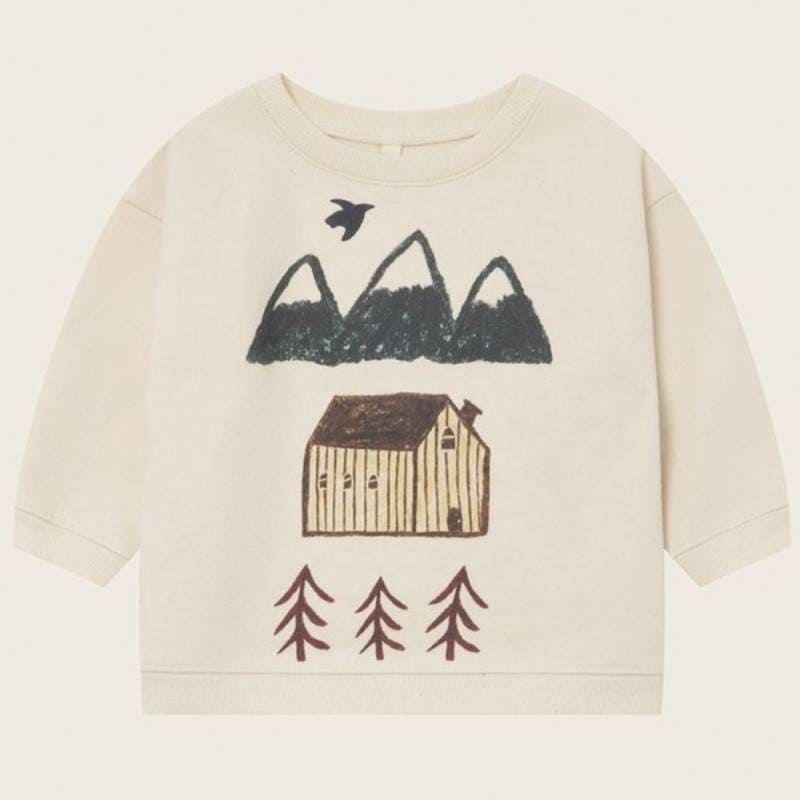 スウェット トレーナー キッズ ベビー オーガニックズー Organic Zoo Cabin Adventure Sweatshirt Undyed【国内正規品】 17cabinbsoz