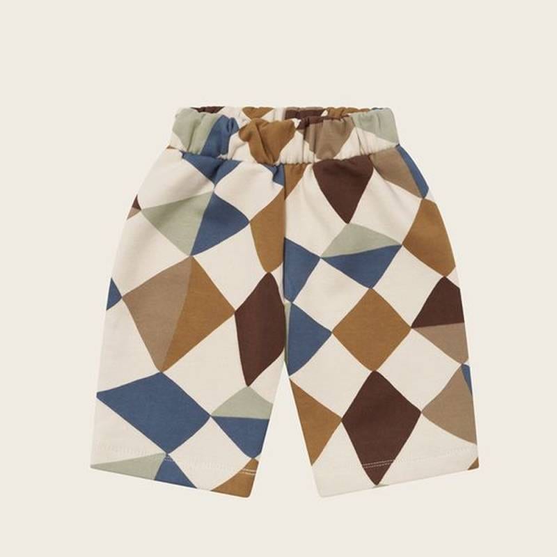 パンツ キッズ ベビー オーガニックズー パッチワーク 総柄 Organic Zoo Kite Patchwork Traveller Pants Undyed【国内正規品】
