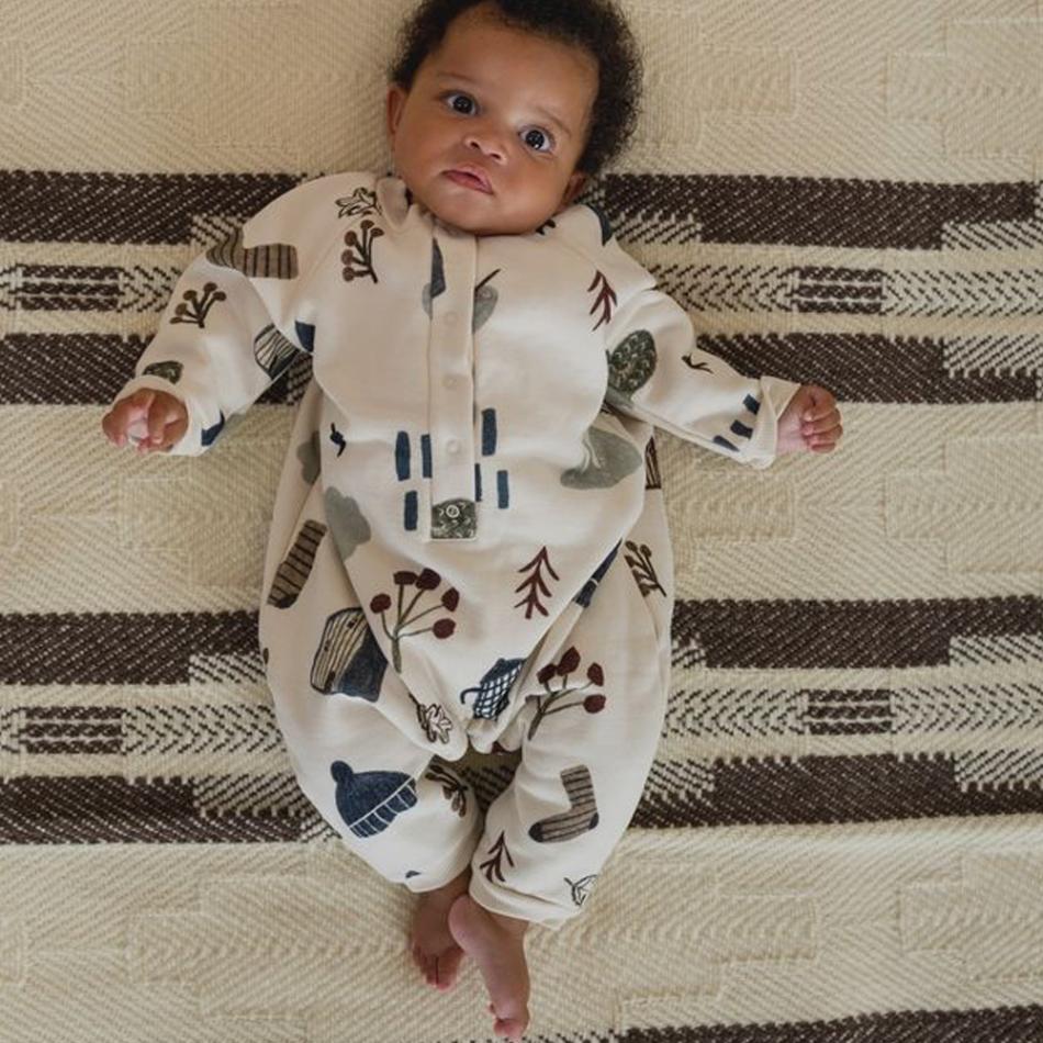 ロンパース キッズ  ベビー オーガニックズー Organic Zoo  Cosy Wild Onesie Undyed【国内正規品】 オーガニックズー公式取扱店 ベターデイズ【25AW/OZ】17cwildsie