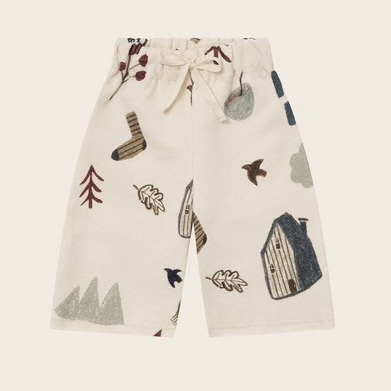 パンツ キッズ ベビー オーガニックズー Organic Zoo Cosy Wild Wide Leg Pants Undyed【国内正規品】 オーガニックズー公式取扱店 ベターデイズ【25AW/OZ】17cwildwlo