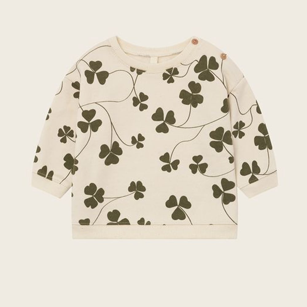 スウェット トレーナー  キッズ  ベビー オーガニックズー  Organic Zoo Clover Sweatshirt Undyed 【国内正規品】 オーガニックズー公式取扱店 ベターデイズ【25AW/OZ】  17clvbsoz612