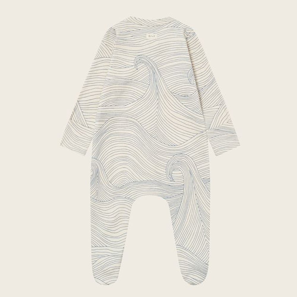 ロンパース キッズ  ベビー オーガニックズー Organic Zoo Seascape Zip Sleepsuit Undyed【国内正規品】オーガニックズー公式取扱店 ベターデイズ【25AW/OZ】17seasloz