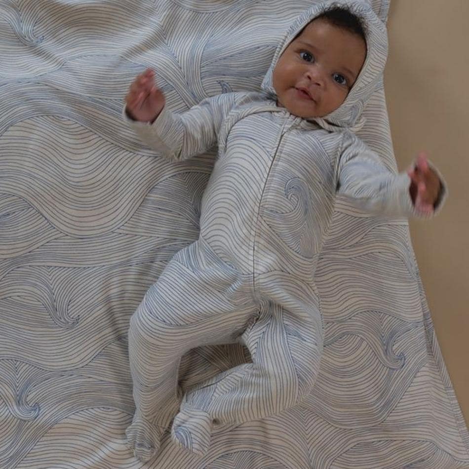 ロンパース キッズ  ベビー オーガニックズー Organic Zoo Seascape Zip Sleepsuit Undyed【国内正規品】オーガニックズー公式取扱店 ベターデイズ【25AW/OZ】17seasloz