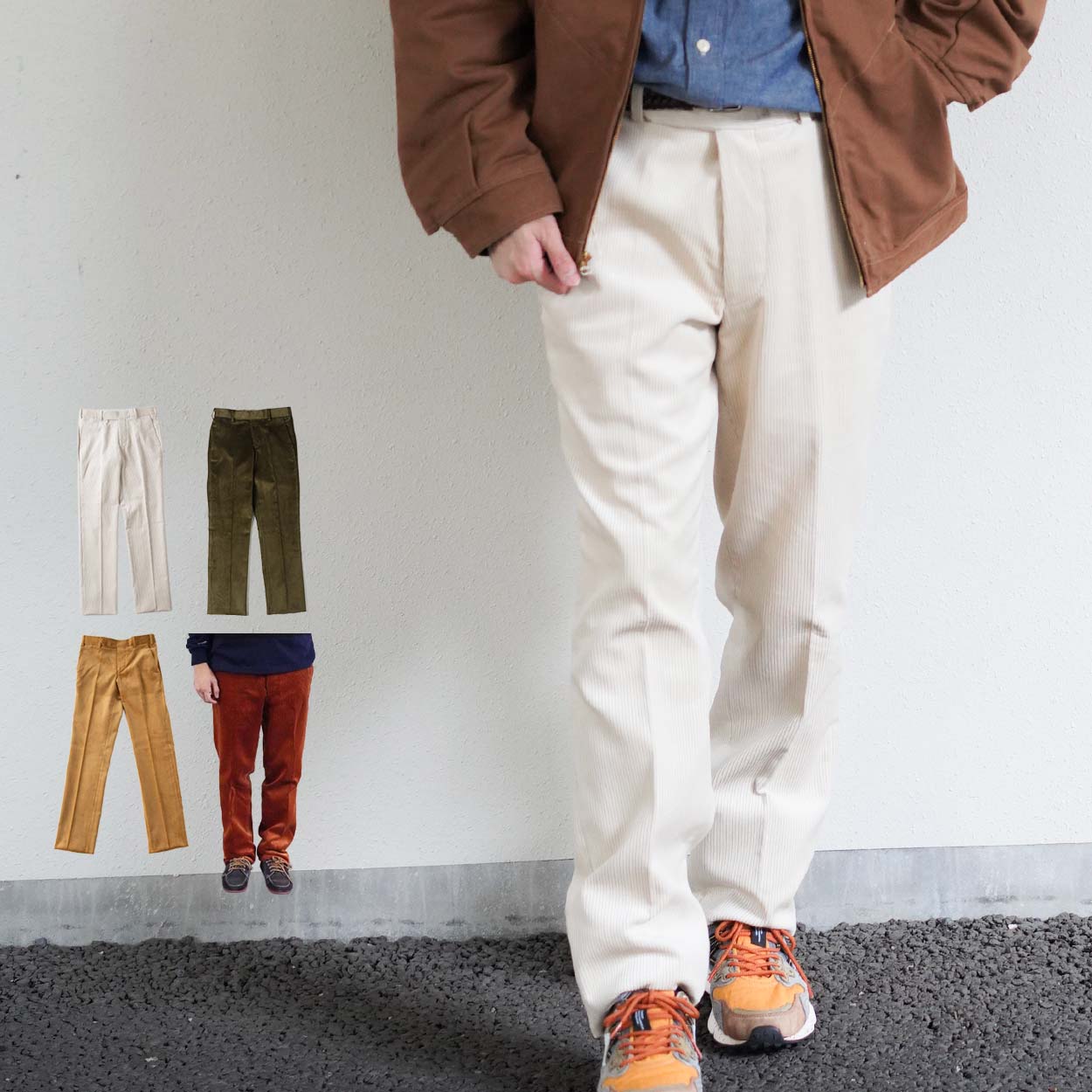 ボトムス メンズ パンツ コーデュロイ トラウザーズ ベルトループ コーディングス CORDINGS 【国内正規品】 TRJ514