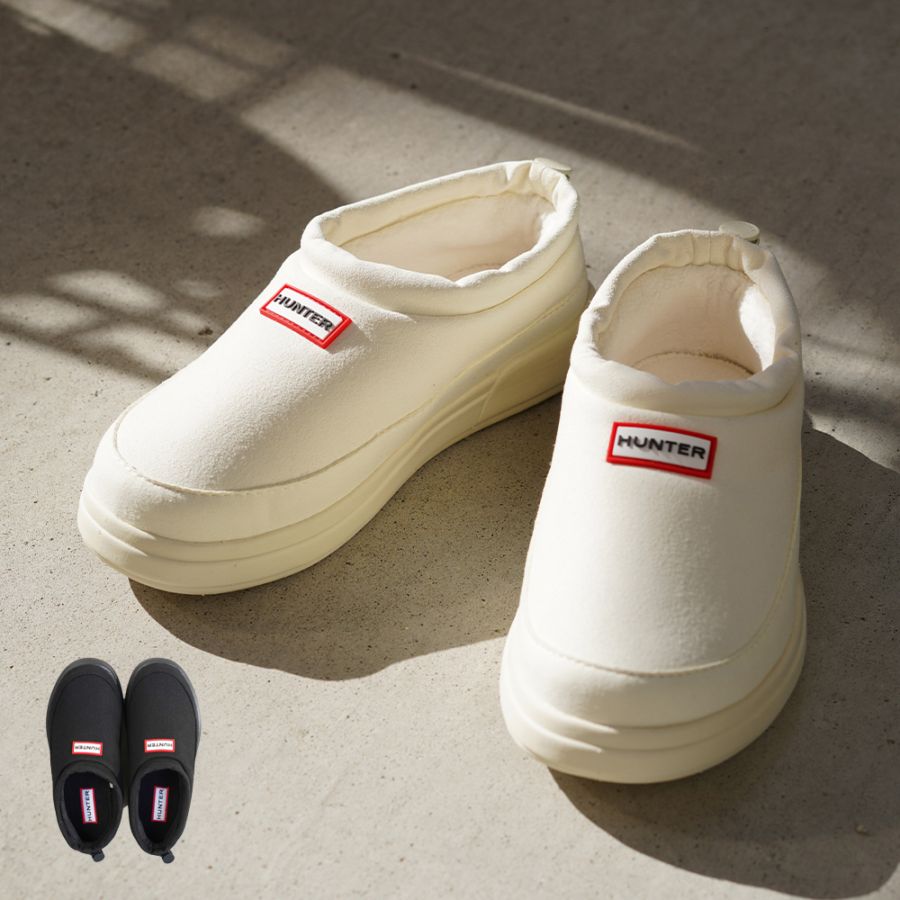 ハンター レディース オリジナル イン/アウト フォースエード スリッパー  HUNTER IN/OUT FAUXSUEDE SLIPPER WOMEN 22cm-25cm 【国内正規品】UFF7114REN