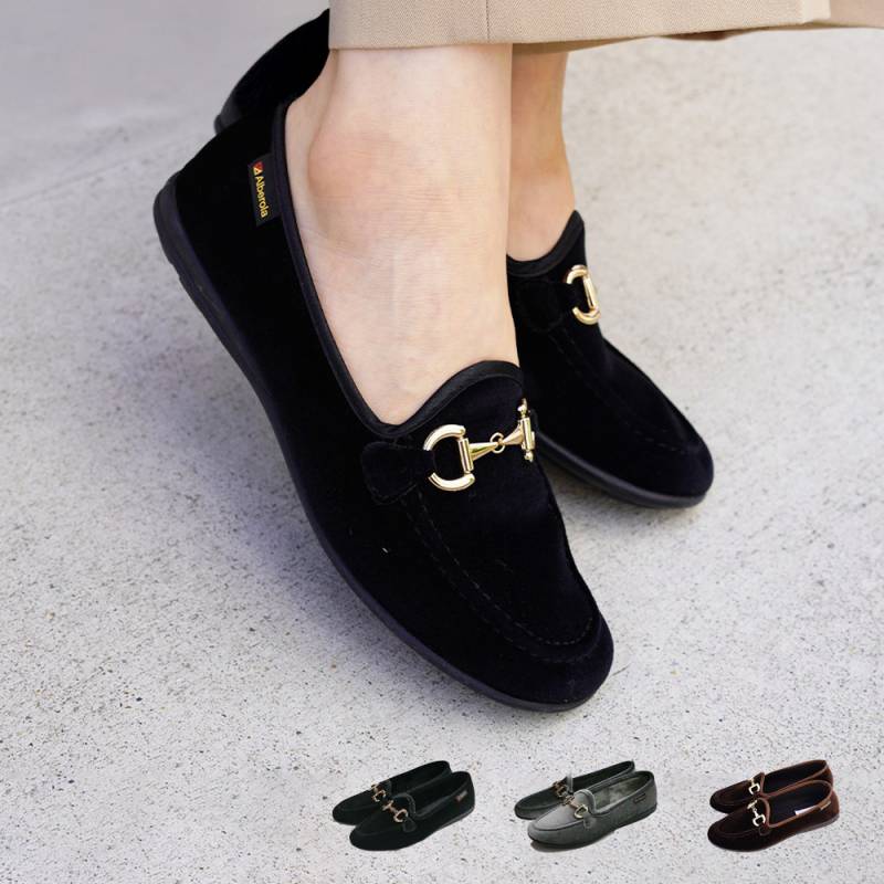 【26AW 一部予約11月下旬まで納品予定】ビットローファー レディース ベロア アルベローラ Alberola 22.5-25.0cm【国内正規品】