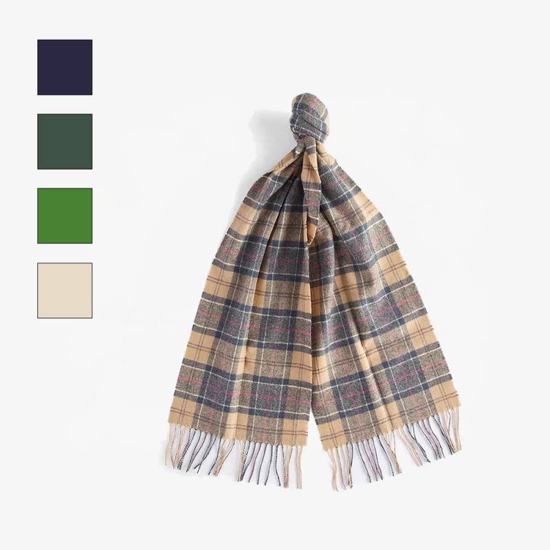 マフラー ユニセックス バブアー ラムズウール タータンチェック マフラー Barbour 【国内正規品】USC0001