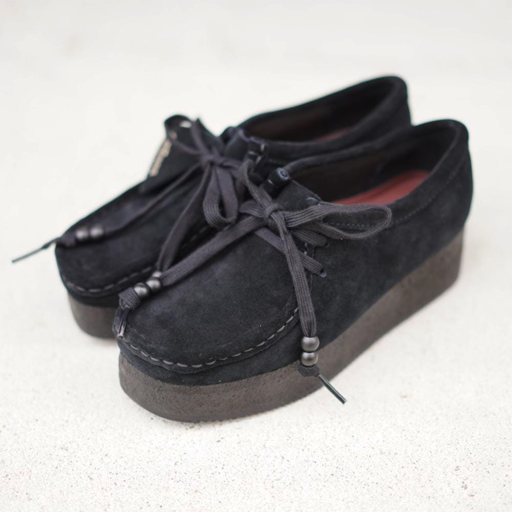 クラークス ワラクラフトビー ブラックスエード Wallacraft Bee CLARKS