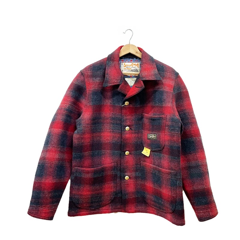 チェックコート メンズ コットン ウール ネイティブ シュガーケーン Lot No. SC15843 COTTON CHECK×WOOL JACQUARD WORK COAT SUGAR CANE