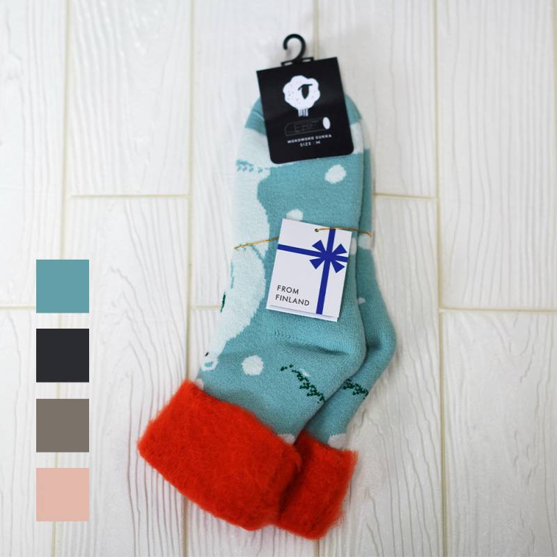 ルームソックス レディース FROMF フロムエフ モコモコソックス jaakarhu / しろくま もこもこソックス 4色 北欧フィンランド 22.5-25cm【国内正規品】