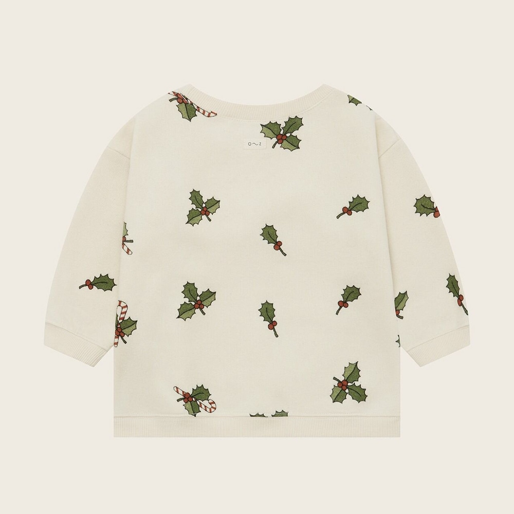 スウェット トレーナー  キッズ  ベビー オーガニックズー クリスマスデザイン ホーリースウェット　Organic Zoo CHRISTMAS HOLLY SWEATSHIRT【国内正規品】hollybsoz 