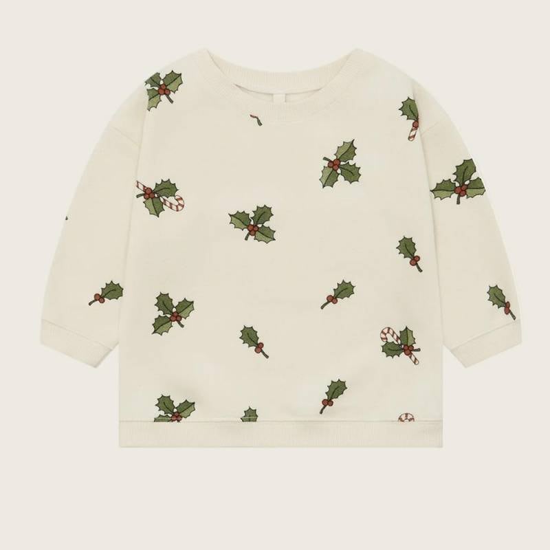 スウェット トレーナー キッズ ベビー オーガニックズー クリスマスデザイン ホーリースウェット Organic Zoo CHRISTMAS HOLLY SWEATSHIRT【国内正規品】hollybsoz
