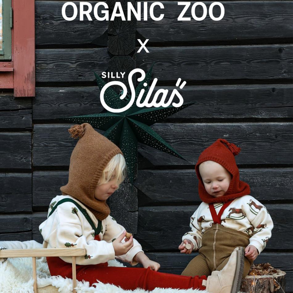 タイツ  キッズ  ベビー オーガニックズー シリーサイラス クリスマスデザイン Footled Collection (Acorn Brown Maple Leaf )(Maple Leaf Dark Forest Green) Organic Zoo SILLY Silas【国内正規品】hollybsoz 