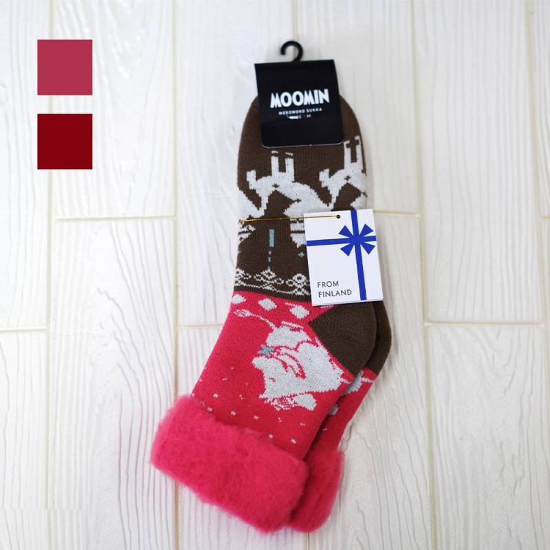 ルームソックス レディース FROMF フロムエフ モコモコソックス halata / ハグ ムーミン&フローレン もこもこソックス 2色 22.5-25.0cm【国内正規品】