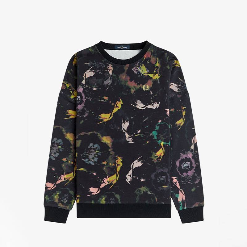 スウェット トレーナー レディース フレッドペリー 花柄 FLORAL PRINT SWEATSHIRT【国内正規品】 FRED PERRY G1182
