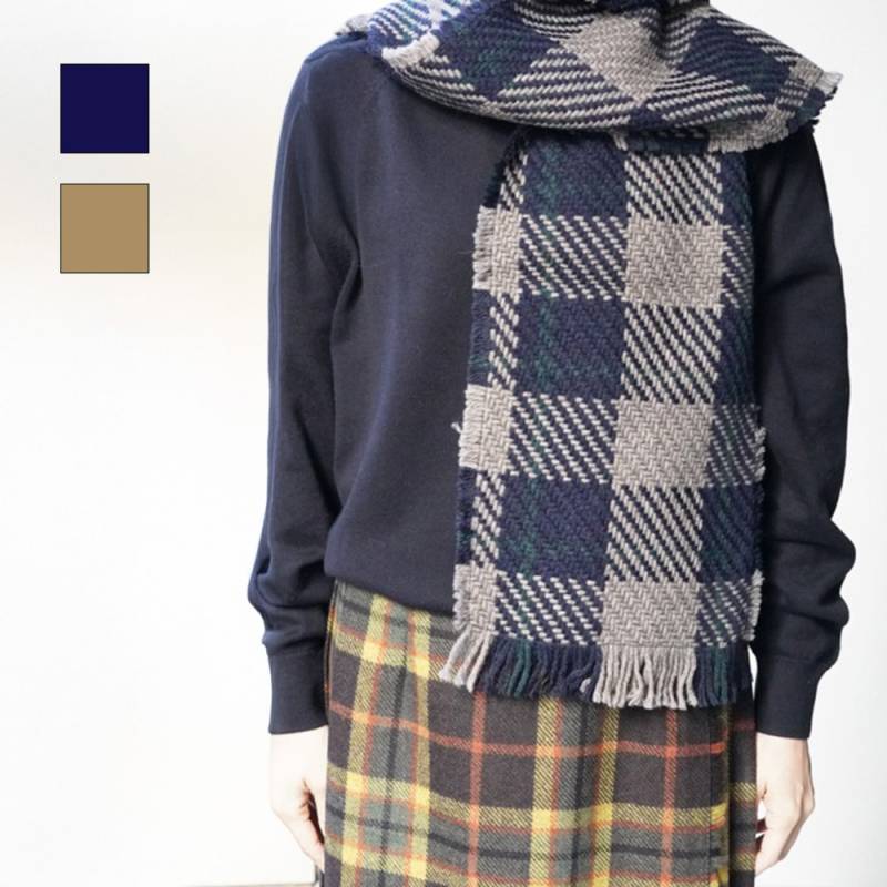 フリンジスカーフ マフラー タータンチェック ジョンブラニガン John Branigan Fringe Scarf【国内正規品】FSCARF