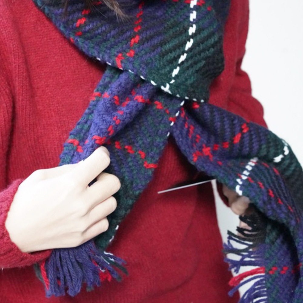 スカーフ マフラー タータンチェック  ジョンブラニガン John Branigan  Fringe Scarf【国内正規品】SCARF