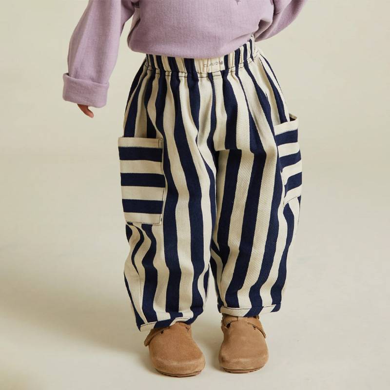 パンツ キッズ ベビー クロードアンドカンパニー Emerson Midnight Stripe Trouser 3months-6years【国内正規品】Claude & Co