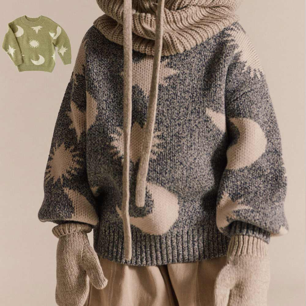 ニット セーター キッズ ベビー クロードアンドカンパニー Cozmo Midnight Moon Star Sweater 1years-5years【国内正規品】Claude & Co
