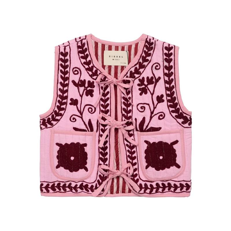 ベスト キッズ ベビー Organic Cotton Honey MINI Vest Burgundy SISSEL EDELBO シセルエルボー シセルミニ 【国内正規品】