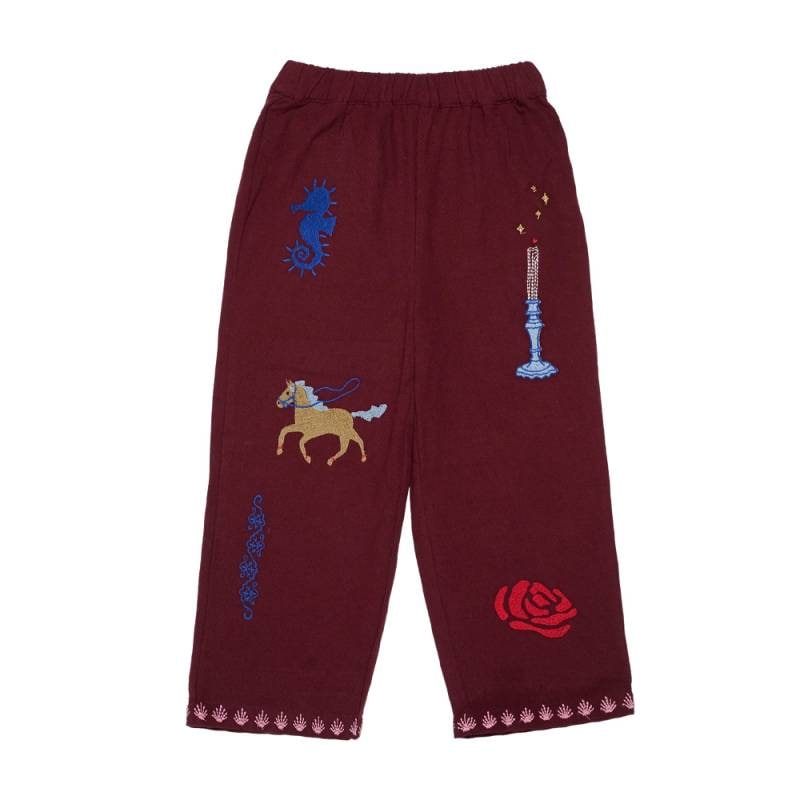 パンツ キッズ ベビー Oda MINI Pants Burgundy SISSEL EDELBO シセルエルボー シセルミニ 【国内正規品】