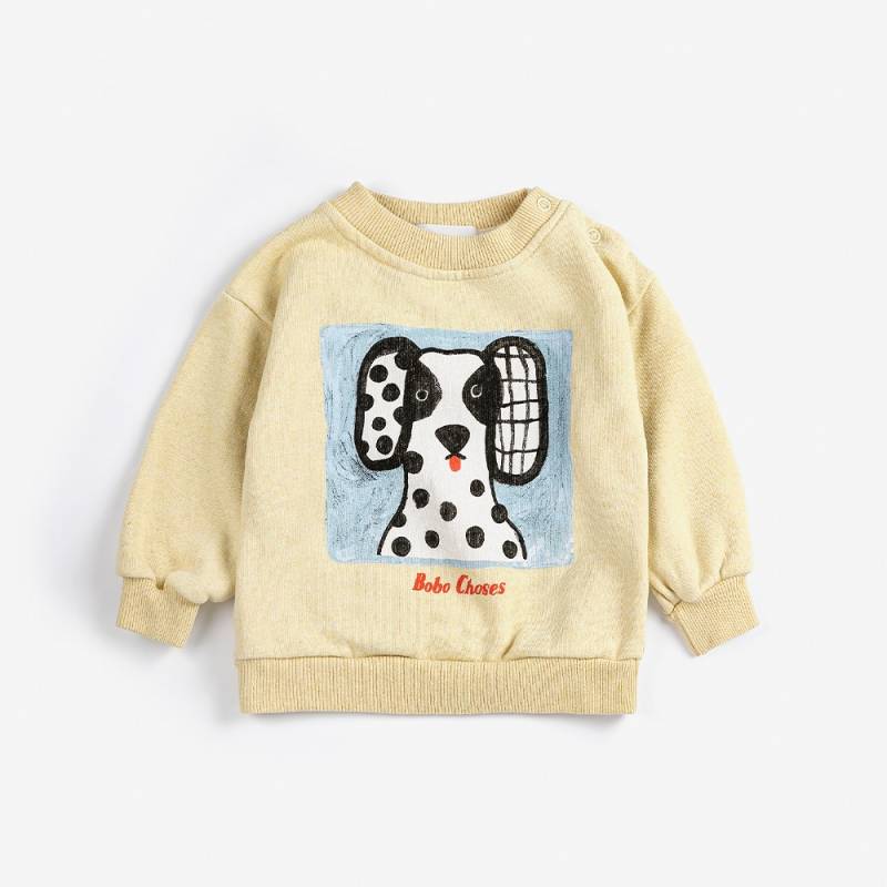 スウェット トレーナー ベビー キッズ ボボ・ショーズ ドッグ 犬 Van Dog sweartshirt【国内正規品】 Bobo Choses B126AB033
