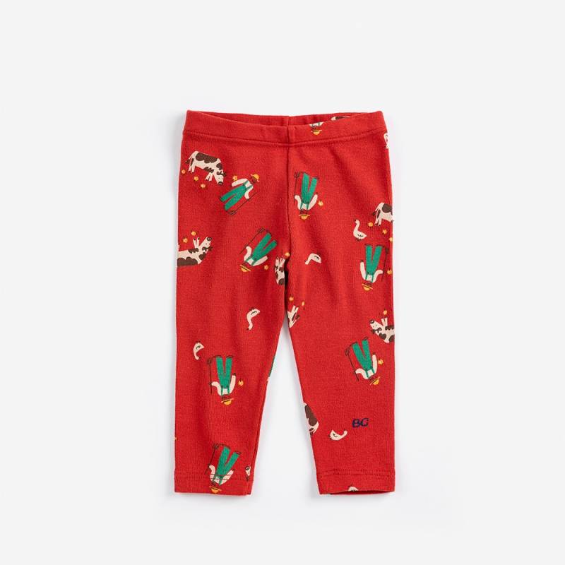 レギンス パンツ ベビー キッズ ボボ・ショーズ   Farm Adventure all over leggings【国内正規品】 Bobo Choses B126AB064