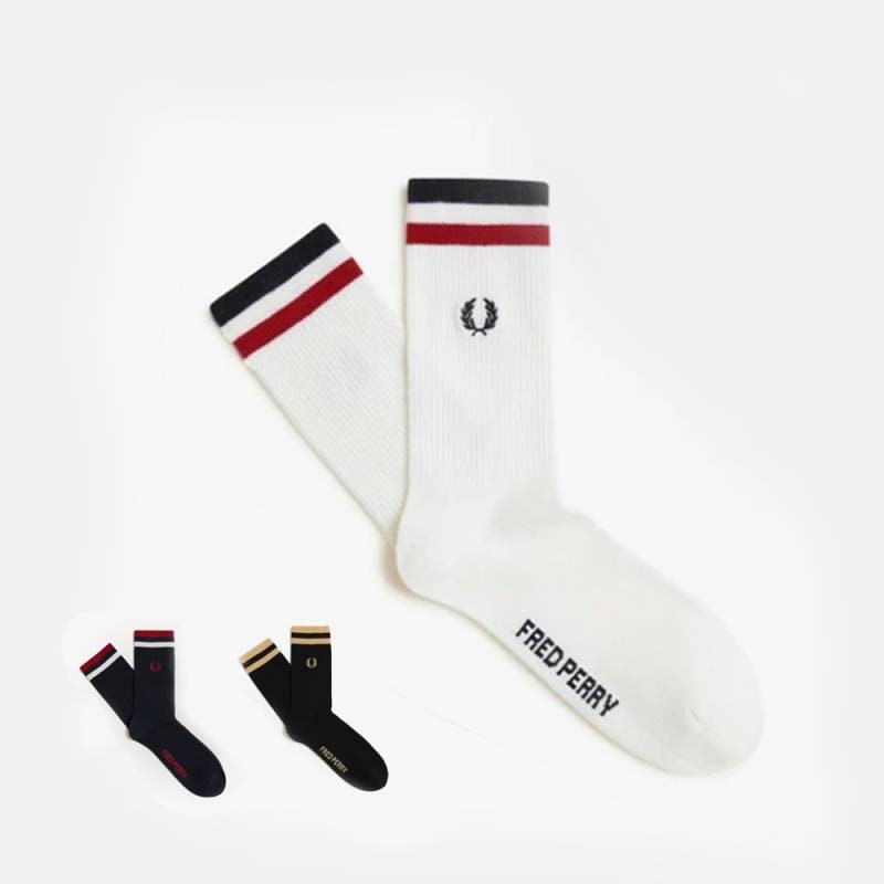 ソックス メンズ レディース フレッドペリー 靴下 マルチカラーティップドショートソックス FRED PERRY TTIPPED SPORTS SOCKS 23-27cm 【国内正規品】