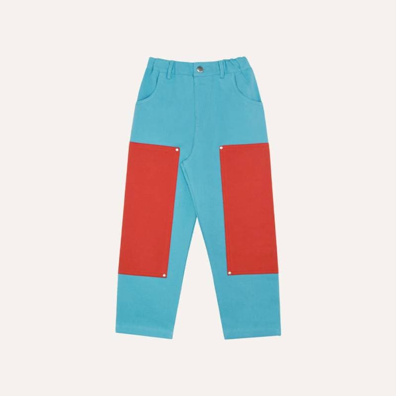 パンツ キッズ  ベビー ズボン トラウザーパンツ ブロック ザ カンパメント Blue Color Block Trousers【国内正規品】The Campamento TC-SS26-73