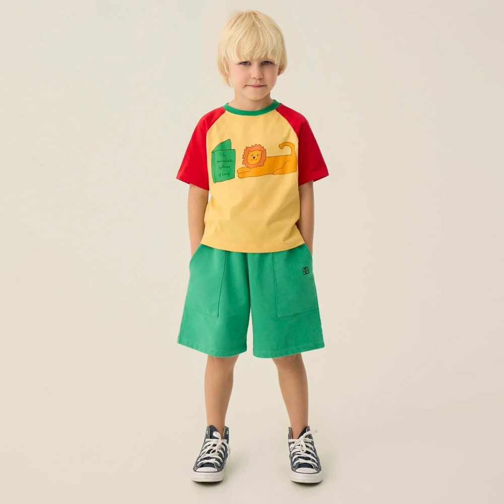 Tシャツ キッズ  ベビー ライオン ザ カンパメント Reading Lion Tshirt【国内正規品】The Campamento TC-SS26-14