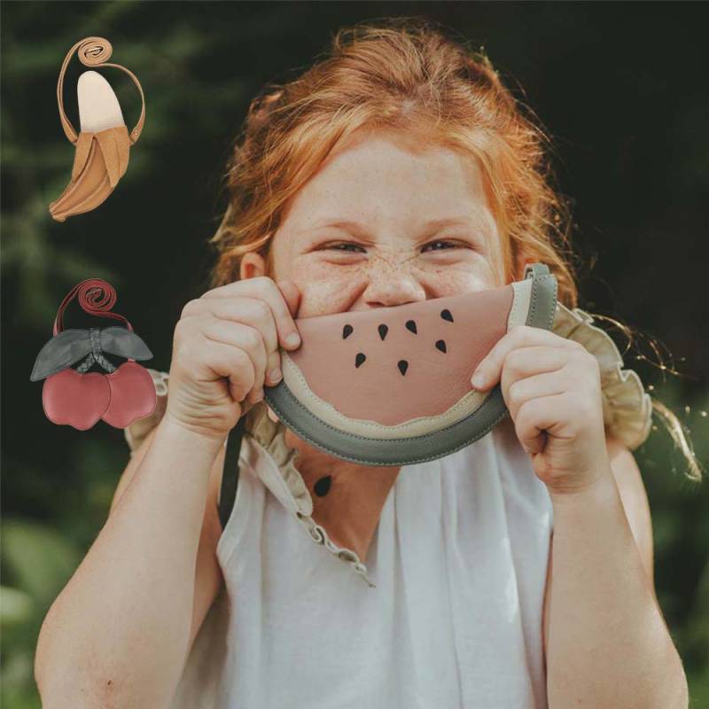  ポシェットパース ベビー キッズ サコッシュ レザーバッグ ショルダーバッグ ドンシェ Nanoe Fruit Purse DONSJE【国内正規品】 